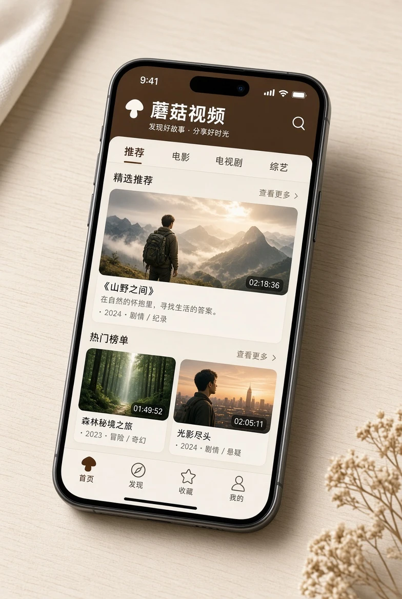 蘑菇视频移动阅读形象